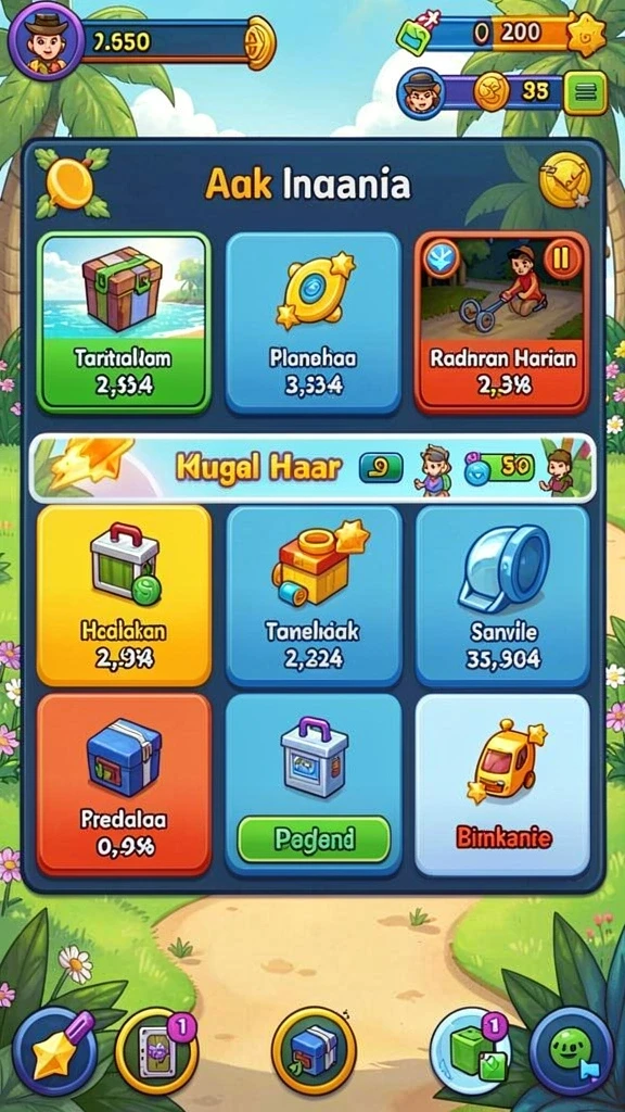 2739 - Tampilan menu utama yang menarik dan mudah dinavigasi.